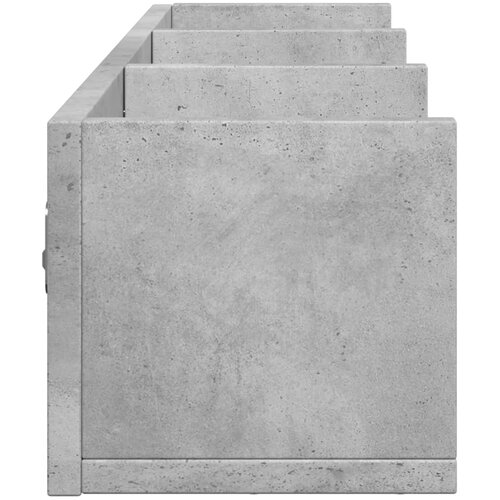  Zidni ormarići 2 kom boja siva betona 75x18x16,5 cm drveni Slike