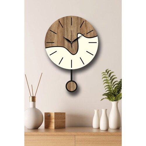 WALLXPERT dekorativni zidni sat Vlnt109kr od orahovog drveta Cene
