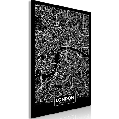  Slika - Dark Map of London (1 Part) Vertical 60x90 Slike