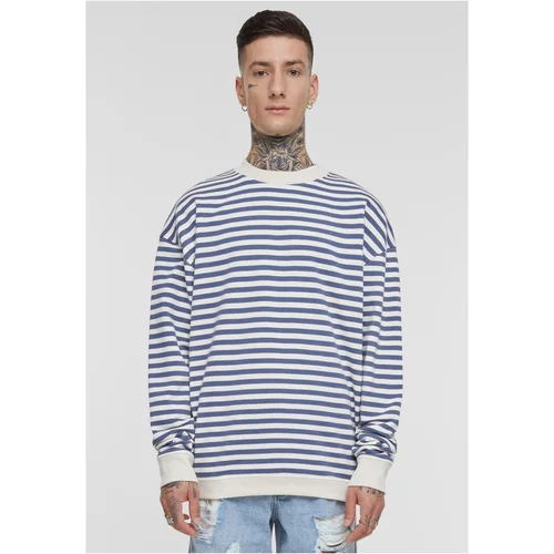 UC Men Men's Striped Crewneck Sweatshirt - White Sand/Blue