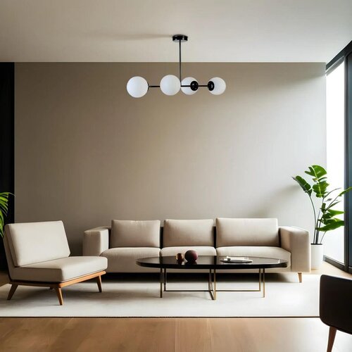 Opviq Luster Favori, 65cm 90 cm, E27, Crni Cijene