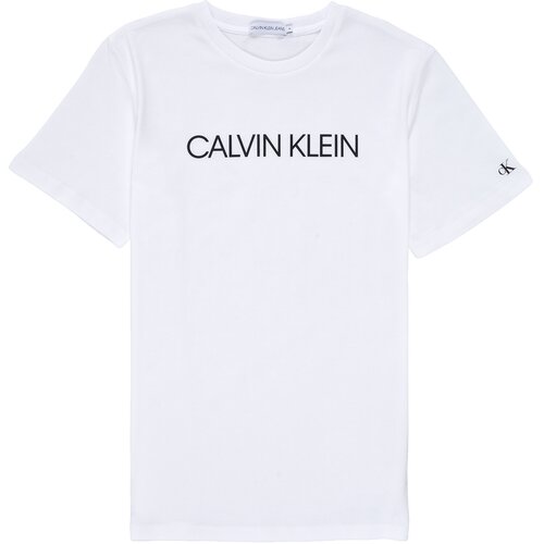 Calvin Klein Jeans majice s kratkimi rokavi INSTITUTIONAL T-SHIRT Bela Slike