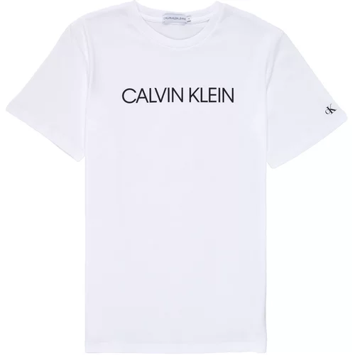 Calvin Klein Jeans majice s kratkimi rokavi INSTITUTIONAL T-SHIRT Bela