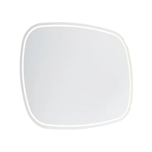 QAZQA Moderno kopalniško ogledalo 60x80 cm z LED diodo z zatemnilnikom IP44 - Miral