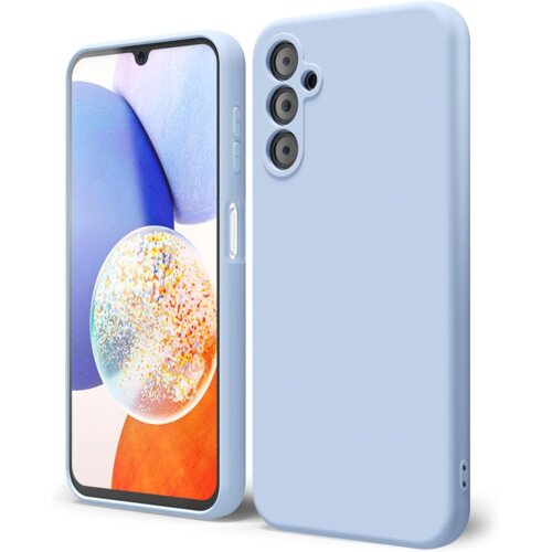 Onasi Silikonski ovitek za Samsung Galaxy A18 - mat liquid svetlo moder Slike