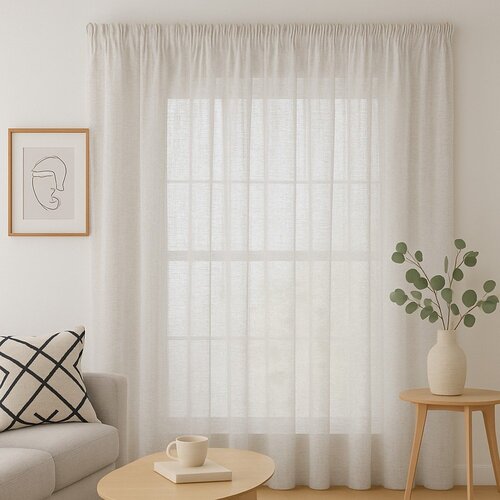 Restilo Kremno bela zavesa 140x250 cm Drimar &amp;ndash; Slike