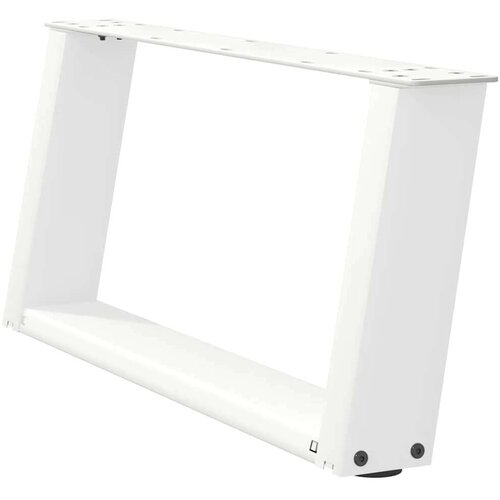  Noge za stolić U-oblika 2 kom bijele 70x(30-31) cm čelik Slike