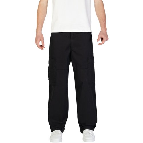 Jack &amp;amp; Jones Hlače JPSTBILL KNOCKOUT CARGO LN 12268322 Črna Slike