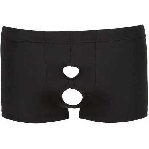 Svenjoyment Underwear Bokserice z odprtino, črne
