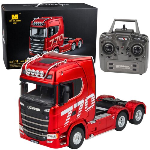 Kamion na daljinsko upravljanje Scania Huina 1501 1:18 - crveni Slike