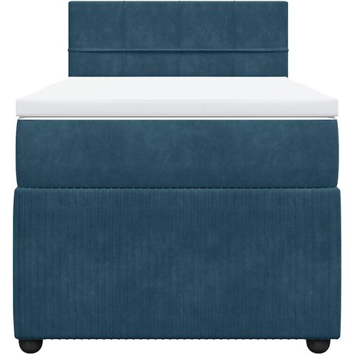 Box spring krevet s madracem plavi 80 x 200 cm bar&amp;scaron;unasti Slike