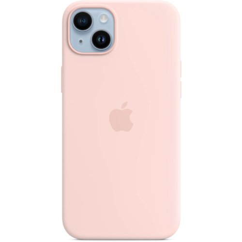 Apple iphone 14 silicone case sa magsafe-om - chalk pink Cene