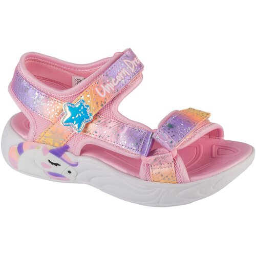 Skechers &amp;Scaron;portni sandali Unicorn Dreams - Majestic Bliss Rožnata Slike