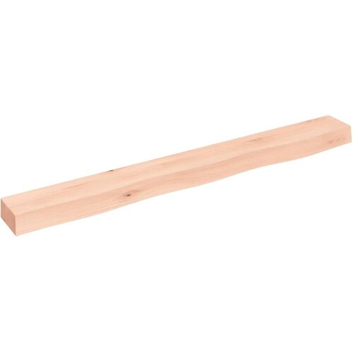 vidaXL Stenska polica 100x10x6 cm neobdelana trdna hrastovin Cene