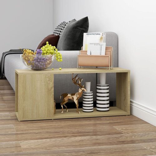 VidaXL TV omarica sonoma hrast 80x24x32 cm iverna plo&amp;scaron;ča Slike