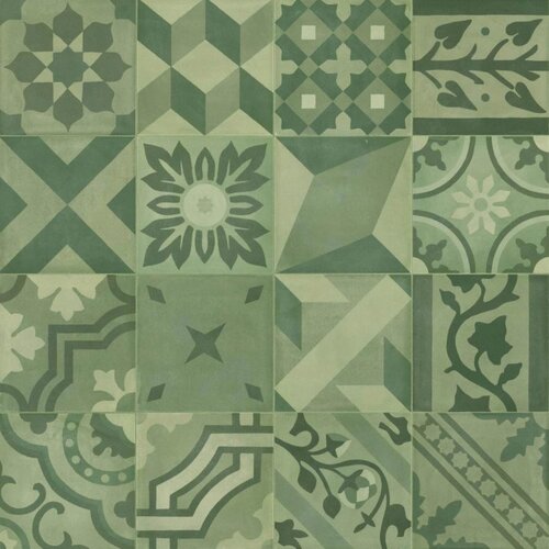 Marazzi d_segni blend decoro mix verde 20X20 M608 Slike