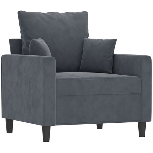  4-dijelni set sofa s jastucima tamnosivi bar&amp;scaron;unasti Slike