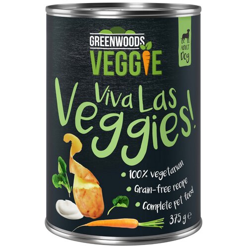 Greenwoods Veggie z jogurtom, krompirjem, korenjem in &scaron;pinačo Varčno pakiranje: 24 x 375 g Cijene