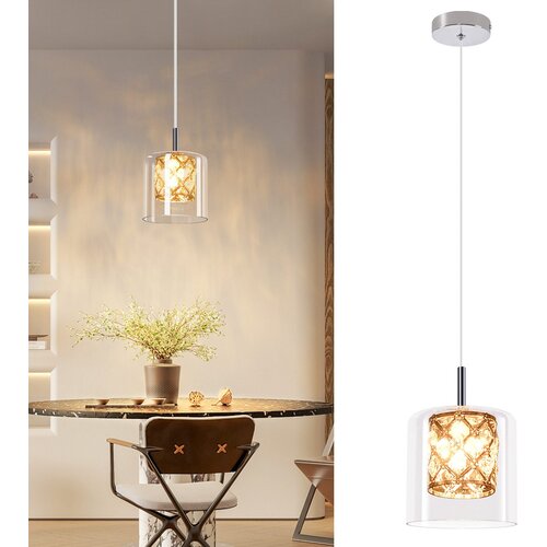 Nettlife viseča svetilka za jedilnico iz stekla G9, moderna kristalna nastavljiva višina, (22122955) Cene