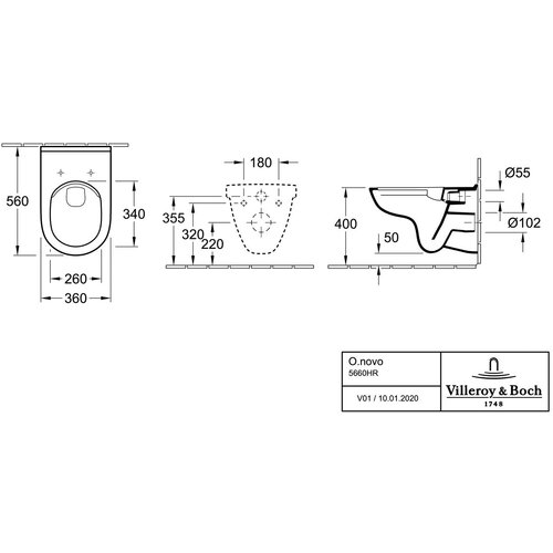 Villeroy Boch SIKOGEDVBOND30CR wc &amp;scaron;koljka s kompletom geberit duofix 458.103.00.1 Delta30 Slike