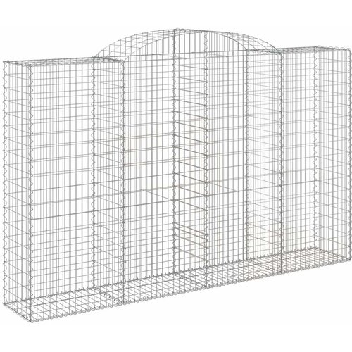  Lučne gabionske ko&amp;scaron;are 11kom 300x50x180/200cm pocinčano željezo Slike