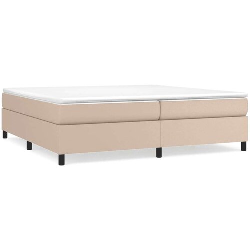  Box spring s madracem cappuccino 200x200cm umjetna koža Slike