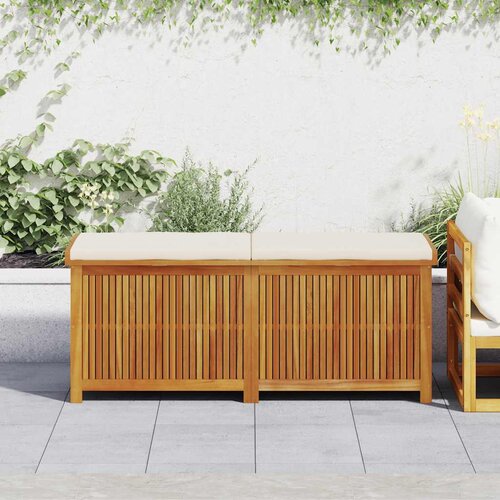 VidaXL Zunanja &amp;scaron;katla za blazine 150x50x60,5 cm trden les jelke Slike