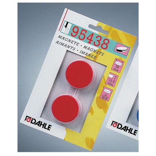 Dahle Magneti, fi-38 mm, 2 kosa, rdeča Slike