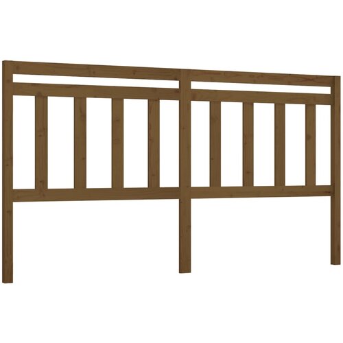 Maison Chic posteljno vzglavje - vzglavna omarica - nočna omarica medeno rjavo 206x4x100 cm trdna borovina, (21707240) Cene