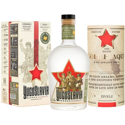  Rakija YUGOSLAVIA heroes viljamovka box 0,7l Slike