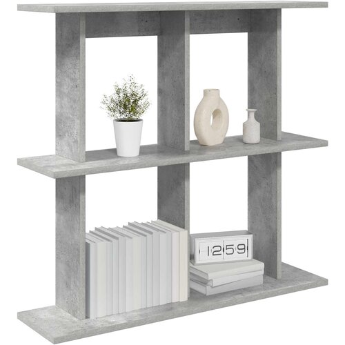  Polica na zidu Zidna montaža Betonska siva 80 x 20 x 75 cm Slike