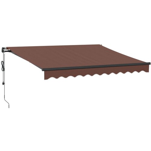 vidaXL Avtomatsko zložljiva tenda rjava 300x250 cm, (21260637) Cene