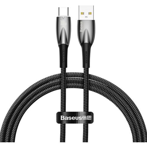 Baseus Vzdržljiv upogljiv kabel za hitro polnjenje USB-A - USB-C 100W 1m črn, (21090860) Cene