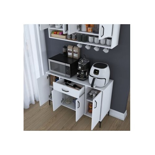 Hanah home JE205 - 3824 White Coffee Stand Slike