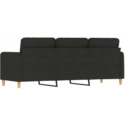  Trosjed od tkanine Crna 180 cm Slike