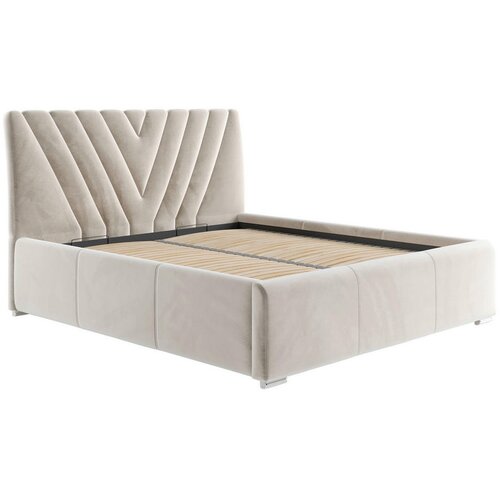 Boxxx OBLAZINJENA POSTELJA 140 cm x 200 cm , tekstil bež Slike