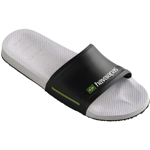 Havaianas Slide Brasil White/Black