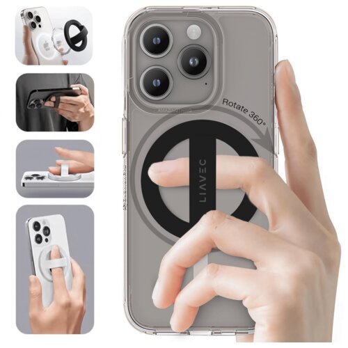 LIAVEC Ring držač za mobitel Magsafe crni Slike
