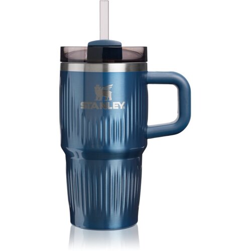 Stanley Quencher H2.O Fluted Tumbler tumbler od nehrđajućeg čelika sa slamkom mali Glacial Blue Shine 590 ml Cijene