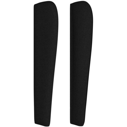  Uzglavlje s u&amp;scaron;ima crno 93x23x118/128 cm od tkanine Slike