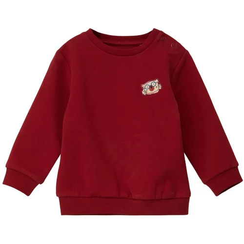 s.Oliver Sweater majica boja pijeska / smeđa / roza / boja vina