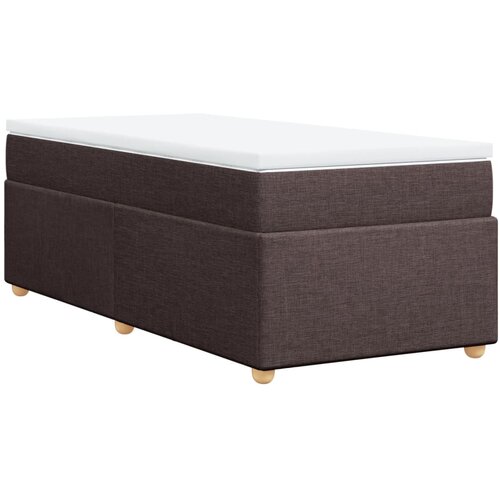 Maison Chic Box spring postelja - Vzmetna postelja z vzmetnico temno rjav 90x190 cm blago SL4706, (21903083) Slike