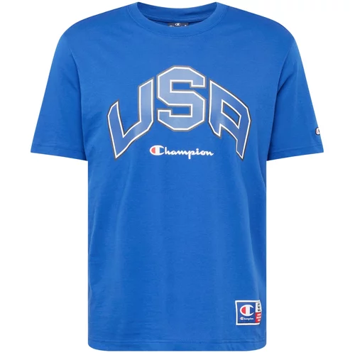 Champion Authentic Athletic Apparel Majica modra / kraljevo modra / rdeča / bela