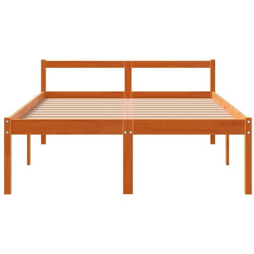 VidaXL krevet za starije osobe vo&amp;scaron;tano smeđi 140 x 190 cm od borovine Slike