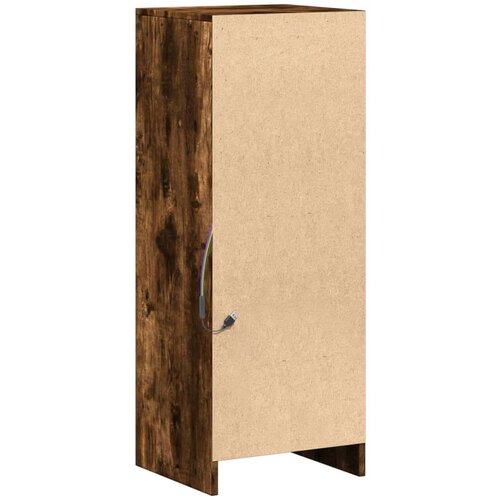 VidaXL Komoda s LED svjetlima boja hrasta 38 x 34 x 100 cm drvena Slike