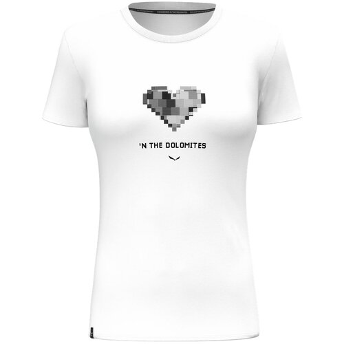 Salewa pure heart dry t shirt w, ženska majica za planinarenje, bela 28638 Slike