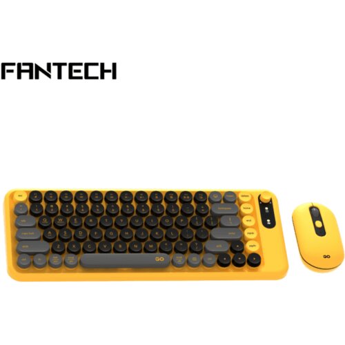 Oblivion gaming oprema Combo mis tastatura wireless Fantech WK-898 GO mochi85 zuta Cene