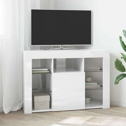  Kotna LED TV omarica Visoki sijaj bela 104 x 40 x 68 cm, (5000092103) Cene