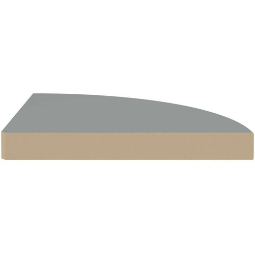 VidaXL plutajuće kutne police 4 kom sive 35 x 35 x 3,8 cm MDF Slike