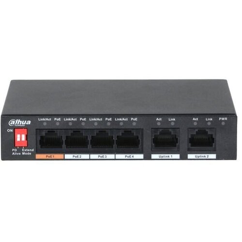 Dahua 6-Port Unmanaged Desktop PoE Switch with 4-Port PoE DH-PFS3006-4ET-60 Cijene